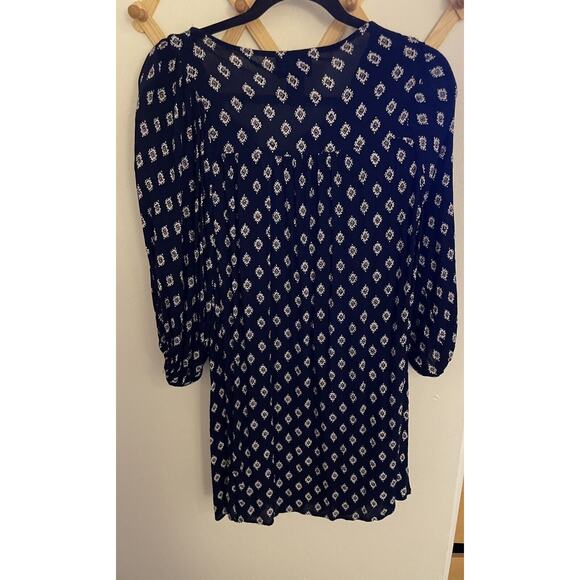 Angie Dress Women's Small Mini Bohemian Tunic Embroidery 3/4 Sleeves - Picture 6 of 6